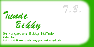 tunde bikky business card